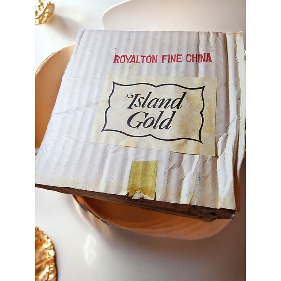 Royalton Golden Elegance Fruit Dishes – Set of 6 – Boxed Vintage Japan - Picture 6 of 9